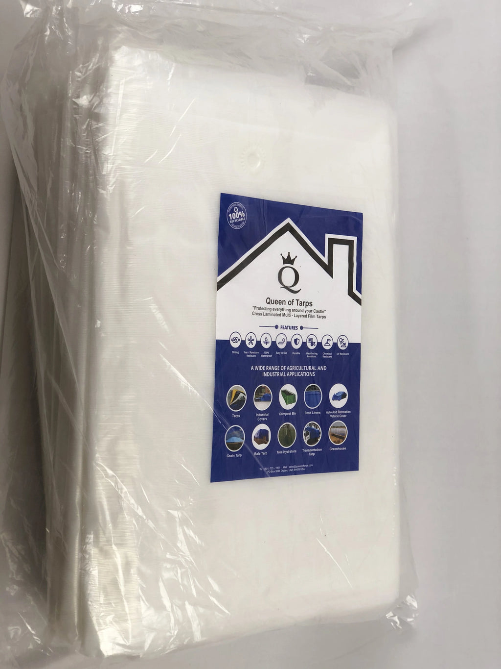 30x50 Heavy Duty Translucent Polymer Tarp M444
