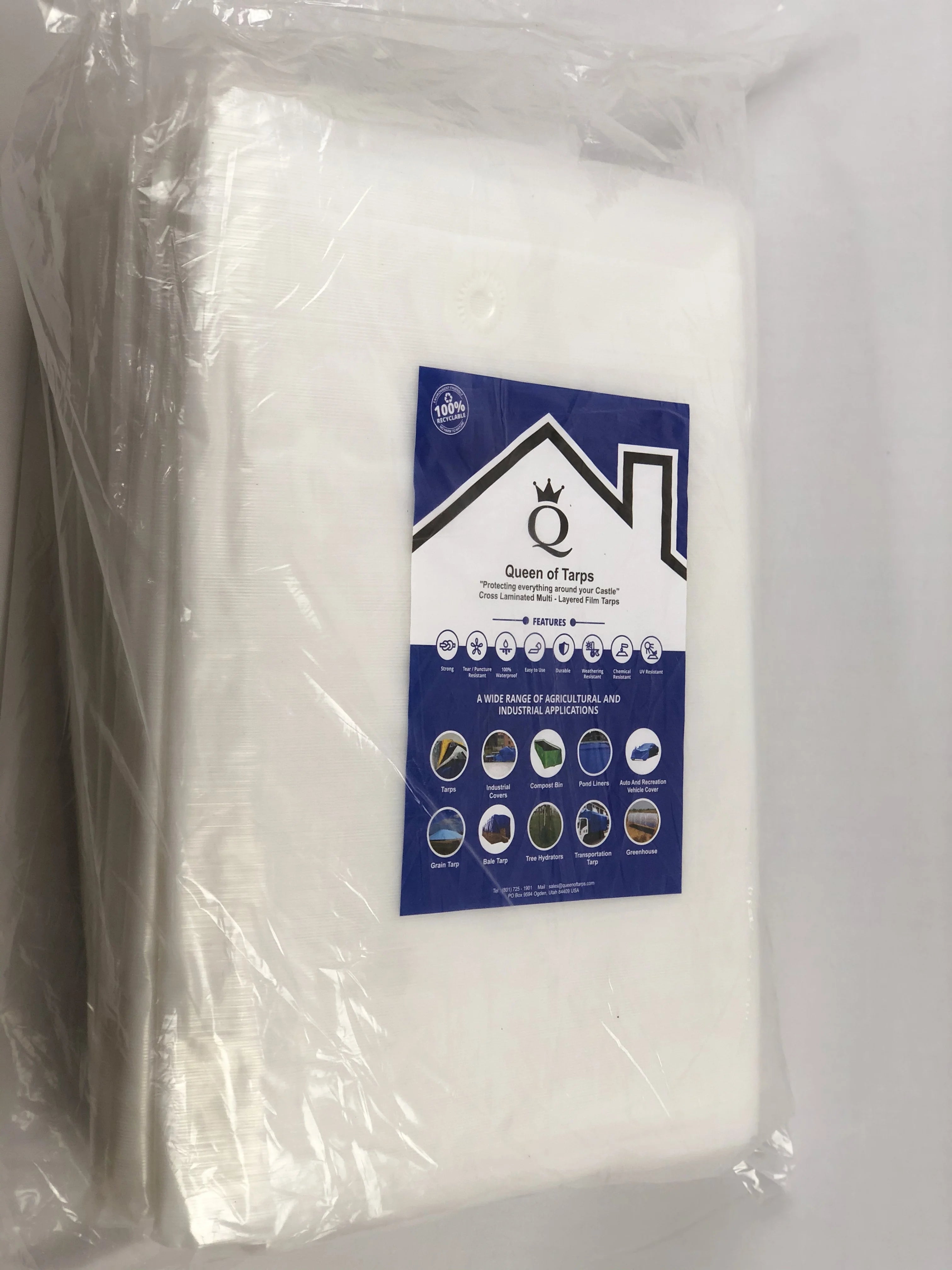 30x50 Heavy Duty Translucent Polymer Tarp M444