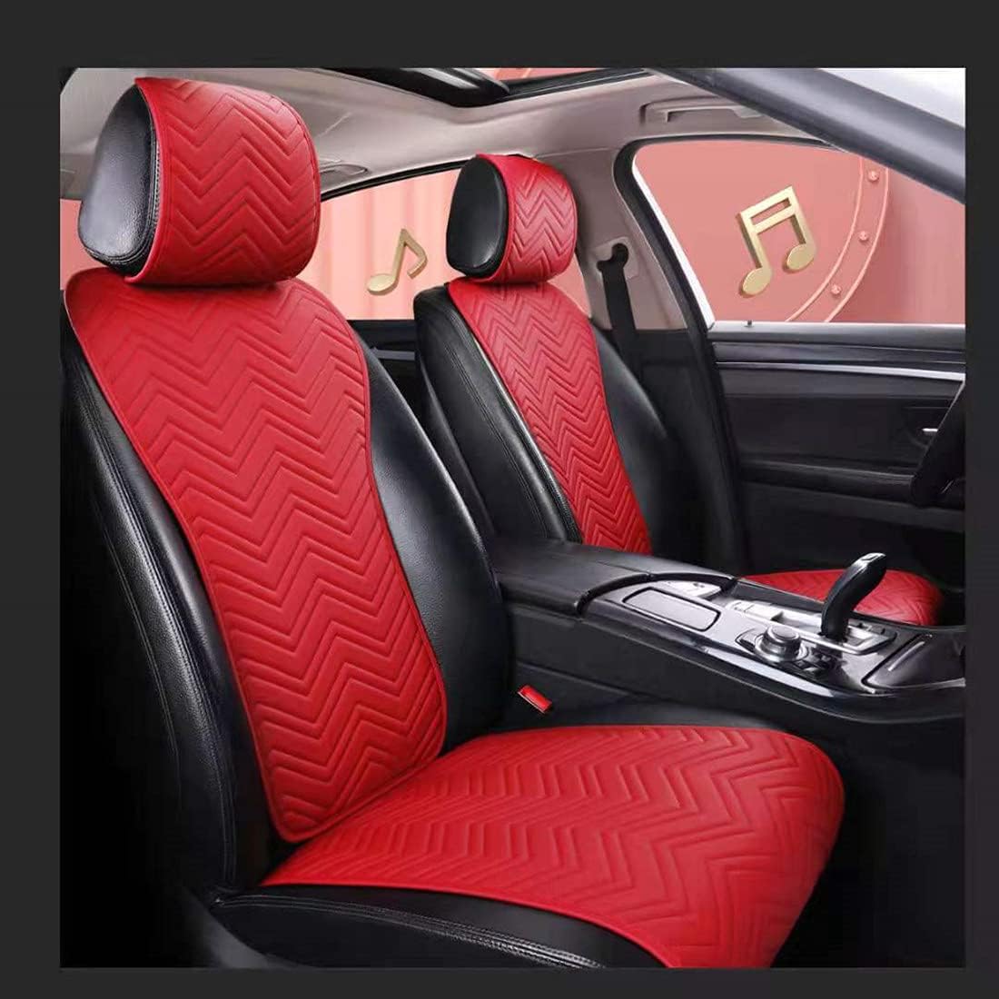 Pink Leather Car Seat Covers 11PCS Q1739