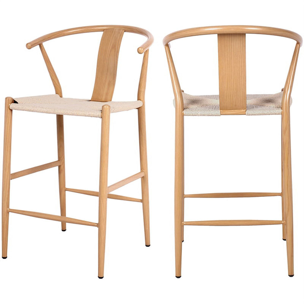 Beige Hand Woven Rope Stool R88151