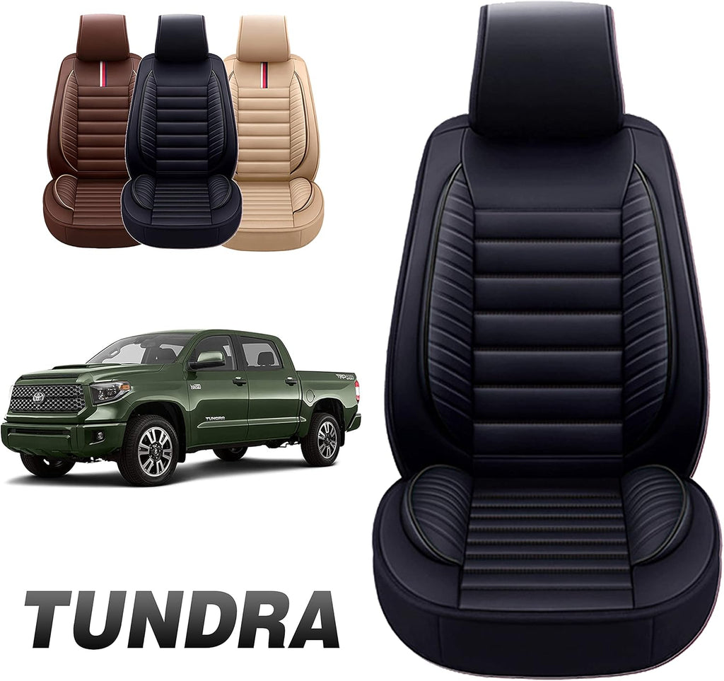 Gray Faux Leather Custom Fit Seat Cover for Tundra Pick-up Truck J98868