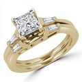 14K Yellow Gold Three-Stone Engagement Ring T8096