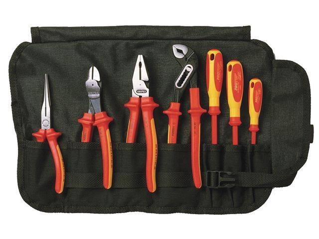 7 Pc Pliers Screwdriver Tool Set with Nylon Pouch M7692