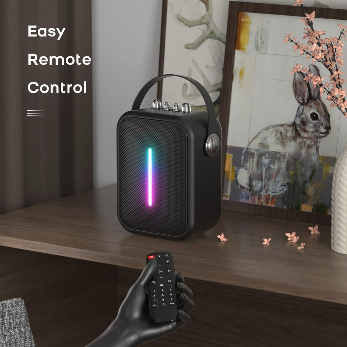 60W Portable Bluetooth Speaker with LED Lights O104