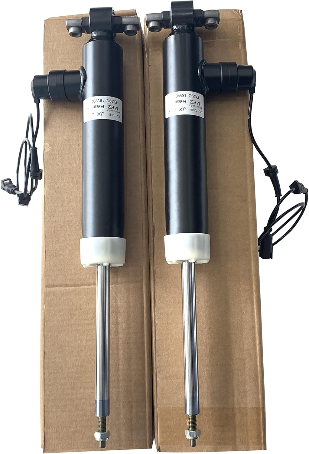 Pair Left & Right Rear Air Shocks Absorber and Struts Set with Electronic Y527636
