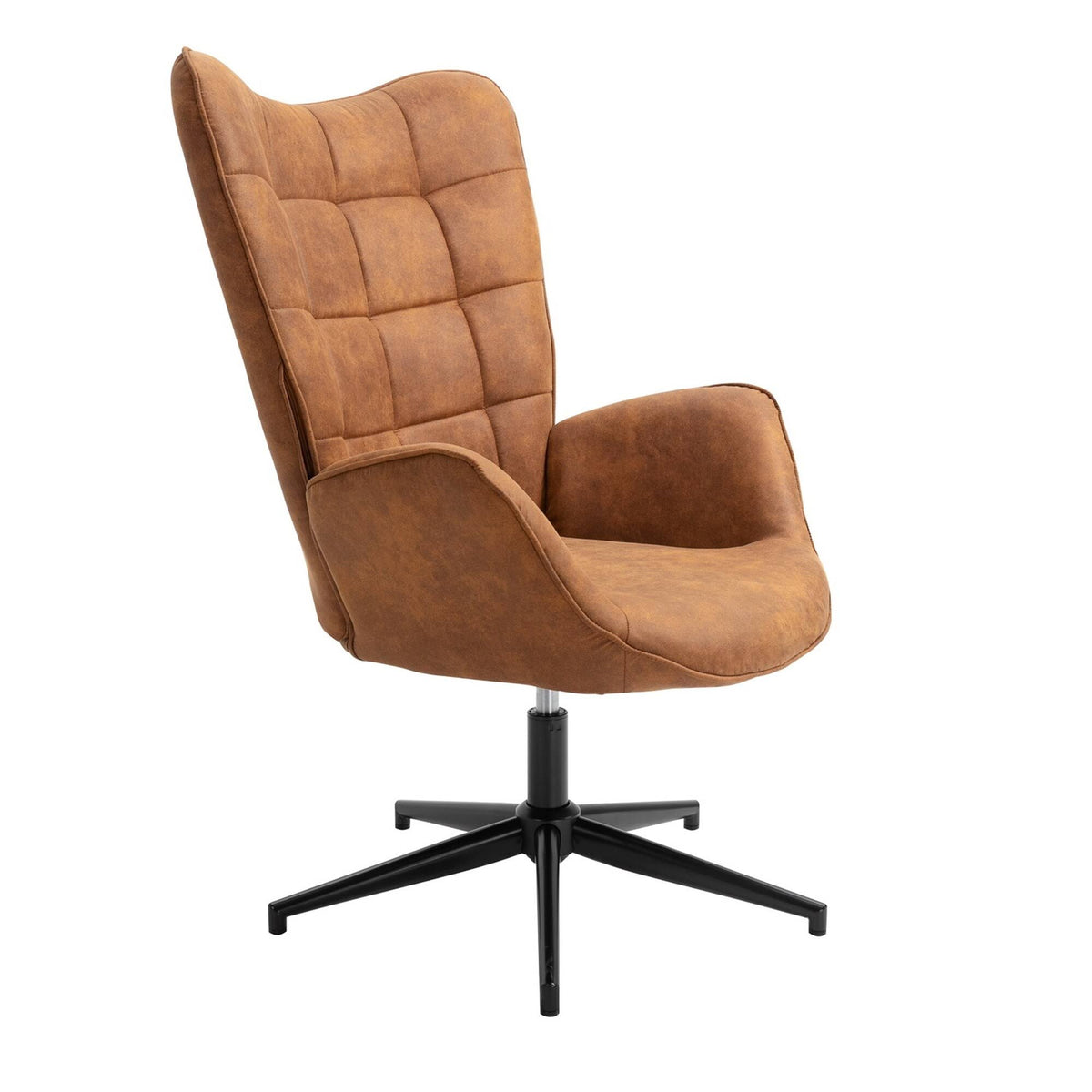 Dark Green Leisure Chair with Round Arm C694930