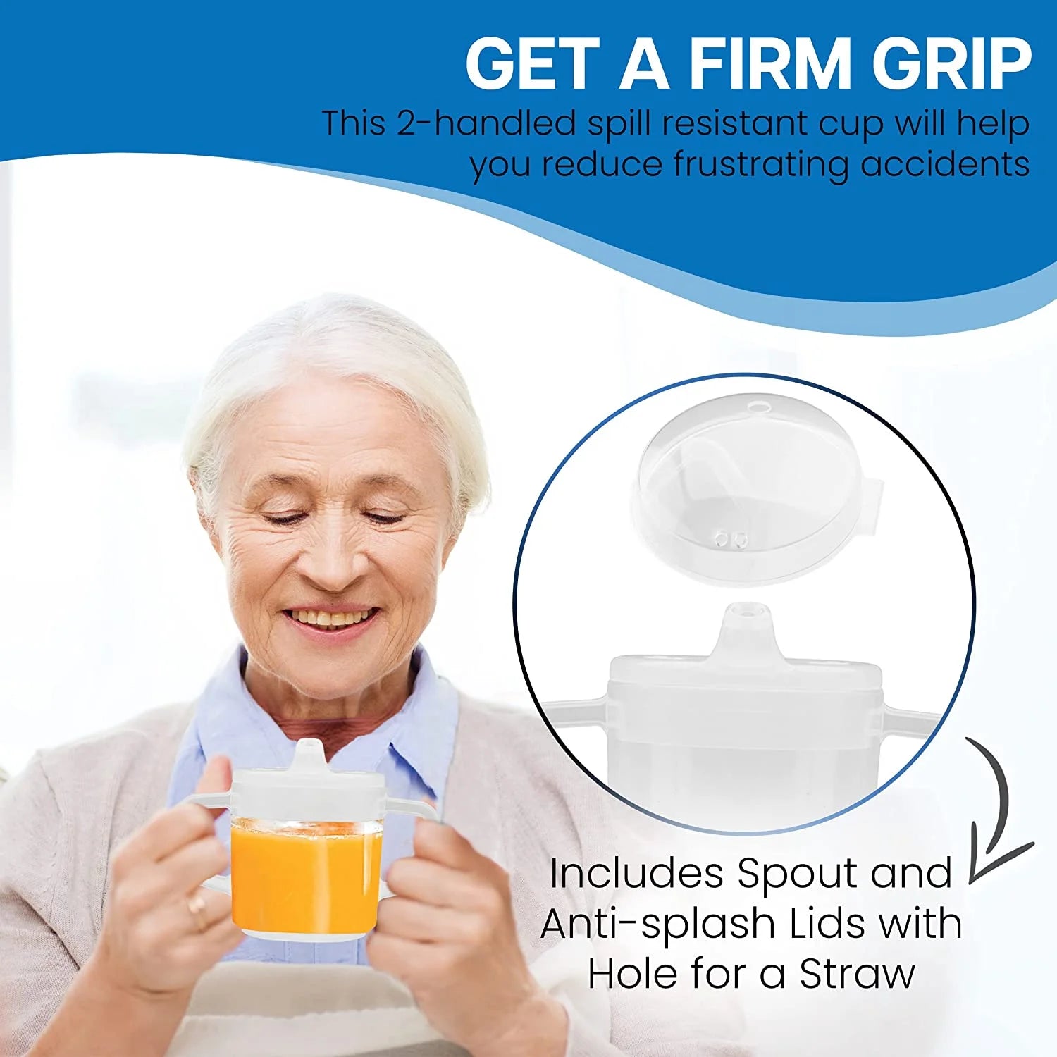 Clear 6 Pack Adult Sippy Cup T607769