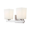 Brushed Nickel 2-Light Bath Light F3582