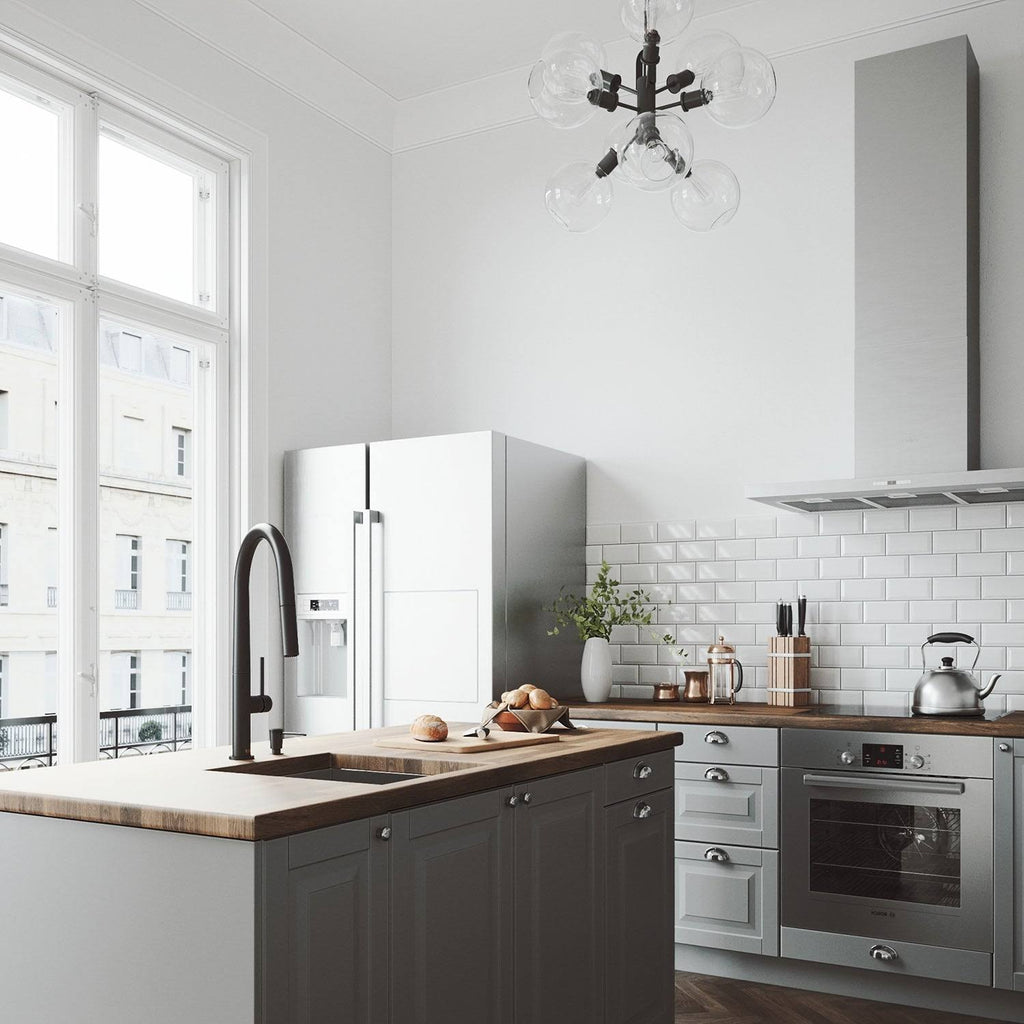 Matte Gold Pull-Down Kitchen Faucet with Soap Dispenser D713967