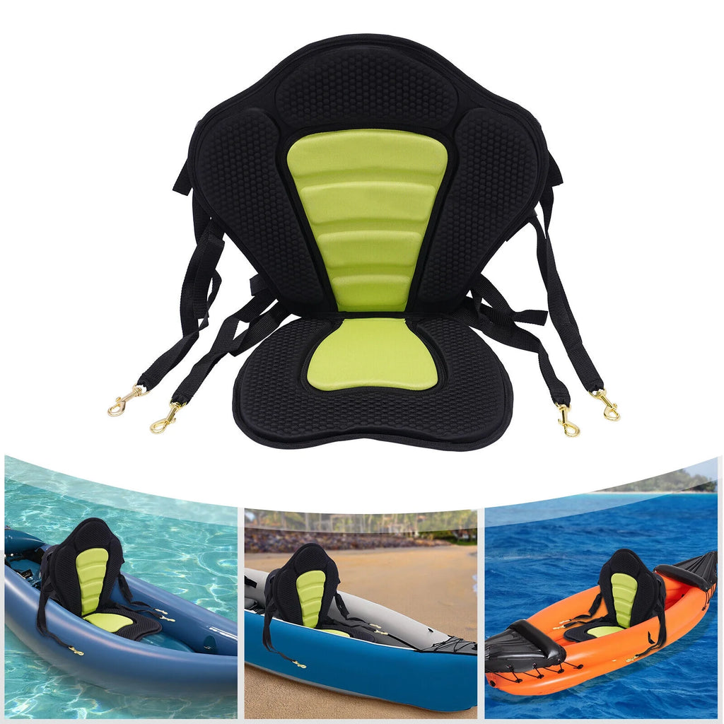 Soft Padded Deluxe Kayak Seat High Backrest Detachable Back Canoe Seat B588499
