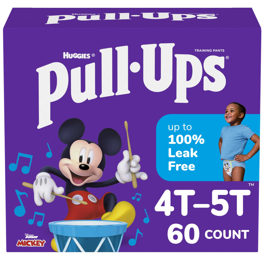 Boys' Potty Training Pants, 4T-5T (38-50 lbs), 60 Count S675990