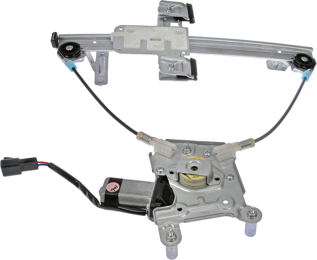 Rear Passenger Side Power Window Motor and Regulator Assembly, Black Pack of 2 K911