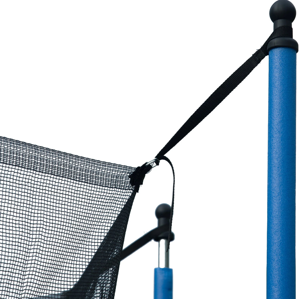 14 FT Trampoline Set with Safety Enclosure Net, Basketball Backboard and Ladder R1539