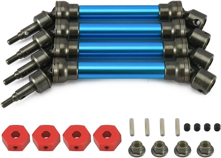 Blue 4X Front/Rear Drive Shaft Set for 1/10 Monster Truck L461