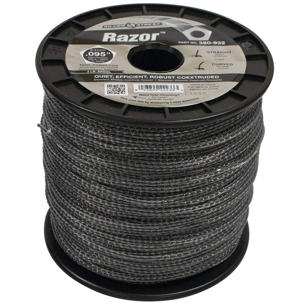 Silver Streak Razor Trimmer Line .095 3 lb. Spool, 1 Pack of 2 K981