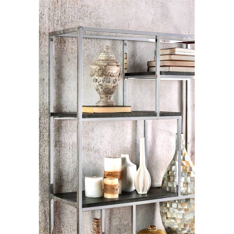 Chrome 6 Shelf Bookcase Q34696