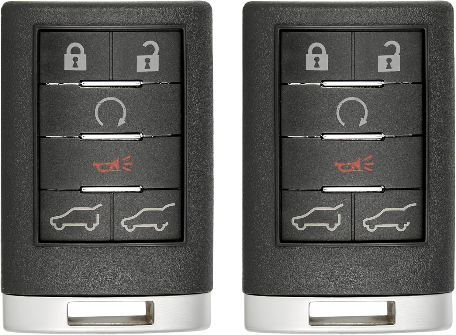 6 Button Remote Key Fob Pack of 2 D286