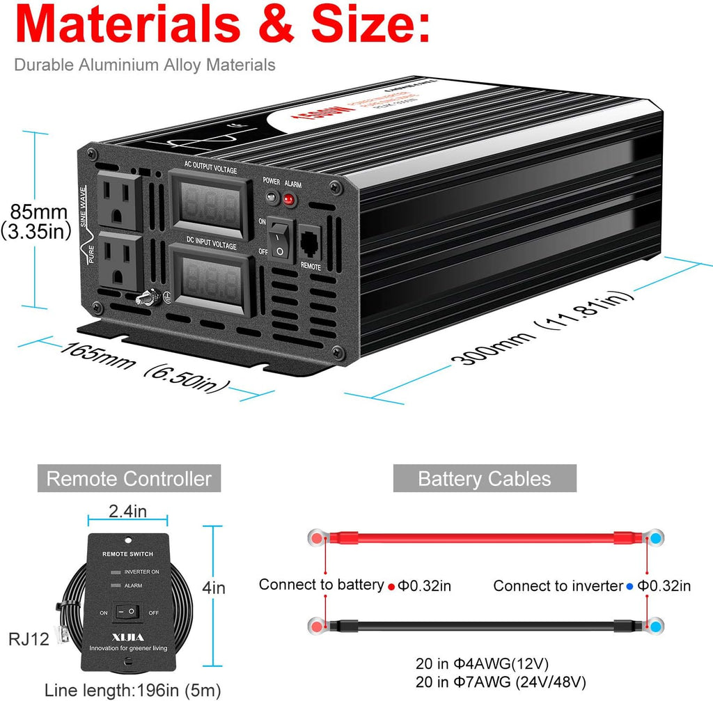 1500W Pure Sine Wave Solar Inverter U706697