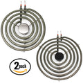 2-Pack 8 inch 5 Turns & 6 inch 4 Turns Surface Burner Elements T3284