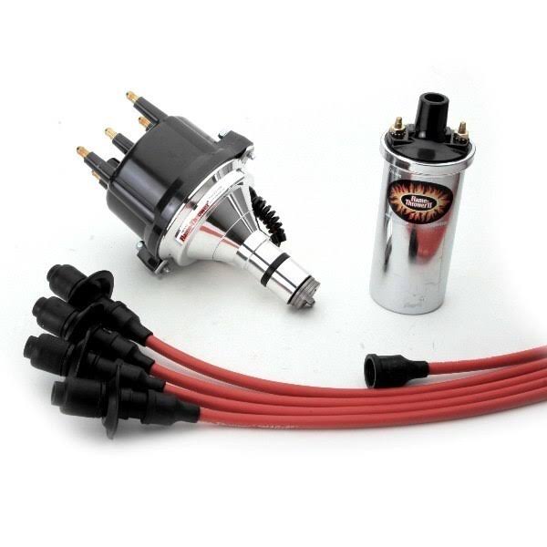 Red Wires VW Ignition Kit with Billet Distributor and Coil Q762