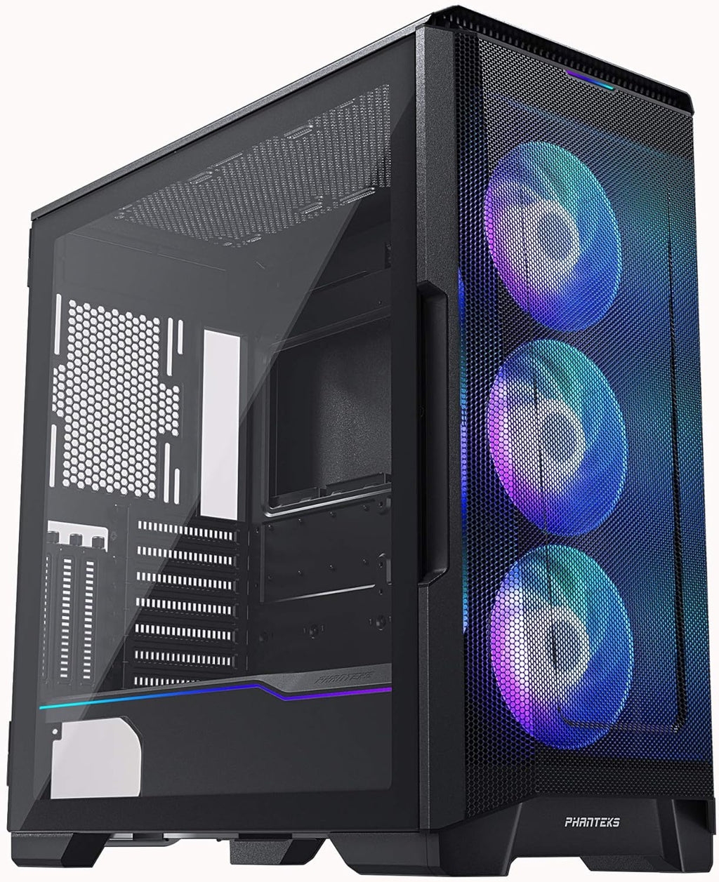 Black ATX Mid-Tower Case with Tempered Glass V86307