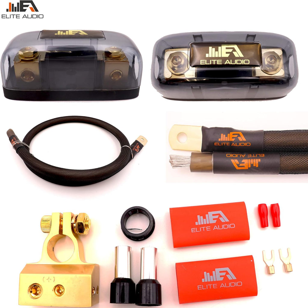 0 Gauge 100% Copper Amplifier Installation Wiring Kit with 20 feet Copper Wire O87924