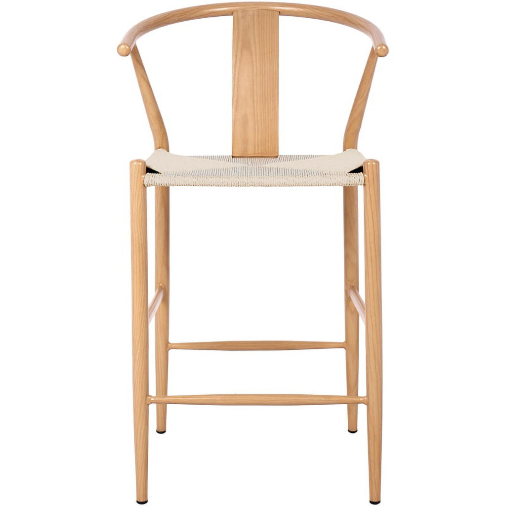 Beige Hand Woven Rope Stool R88151