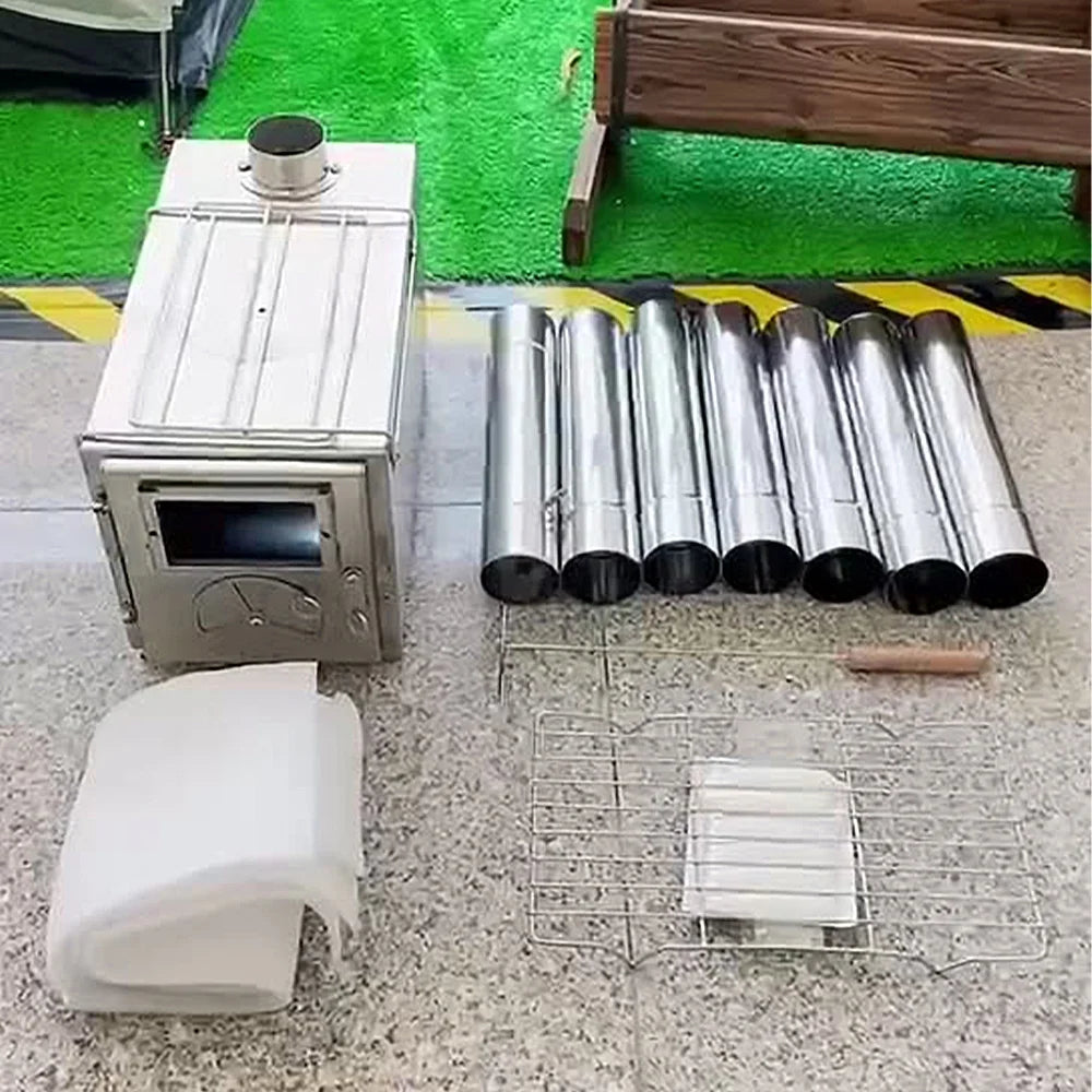 Portable Wood Stove with Chimney T479