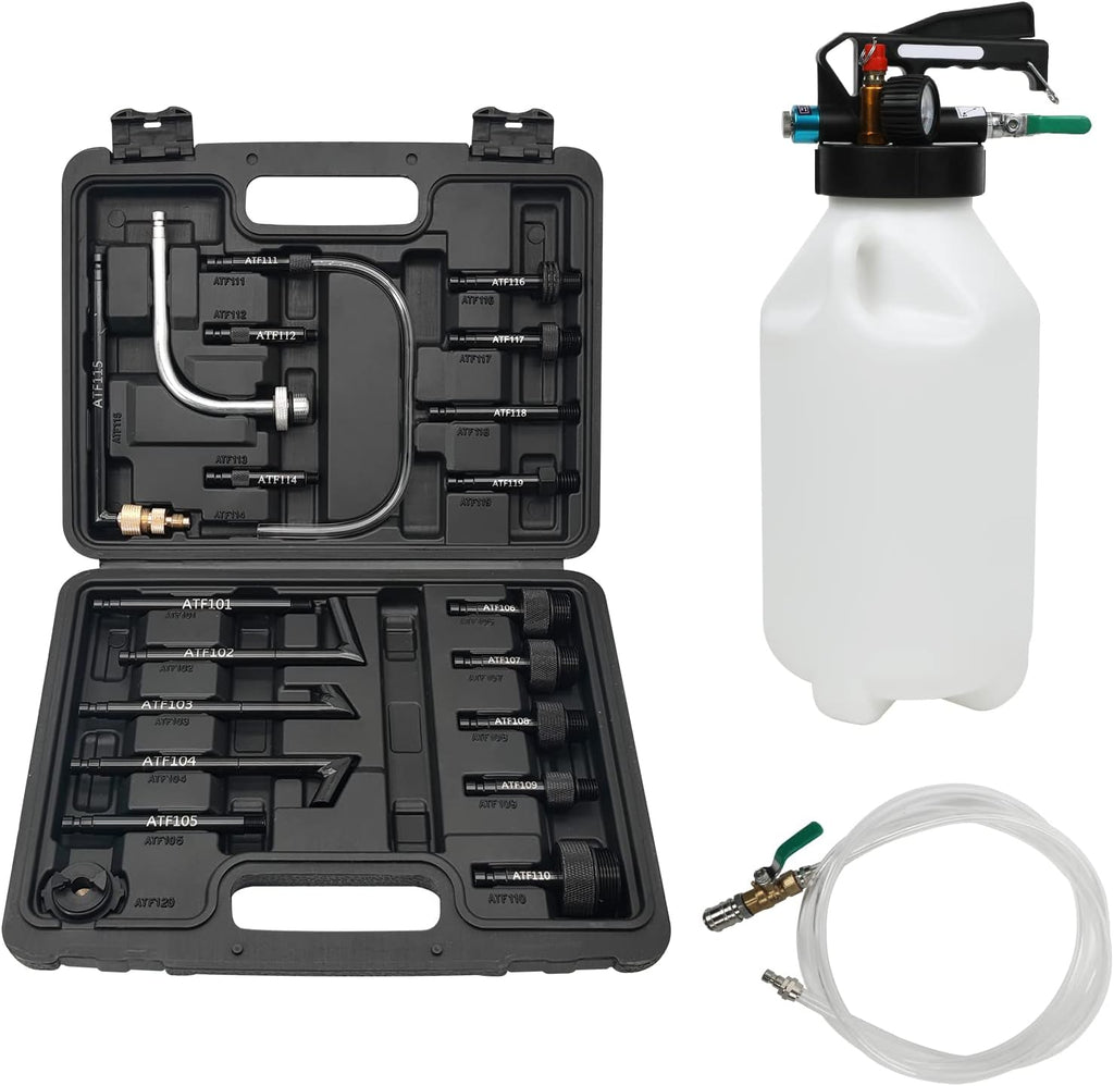 8L Pneumatic Transmission Fluid Pump with 20 PCS Filling Adapters P502