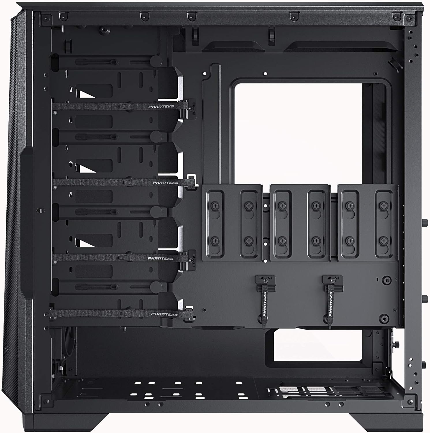 Black ATX Mid-Tower Case with Tempered Glass V86307