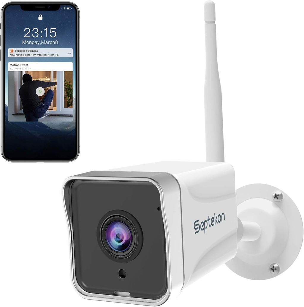 1080P WiFi Outdoor Security Camera (2 Pack) with Night Vision N842