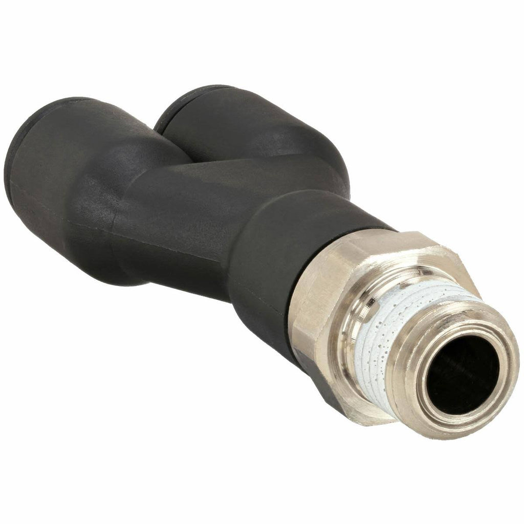3/8 in Plastic/Metal Combination Y Adapter, Black L867