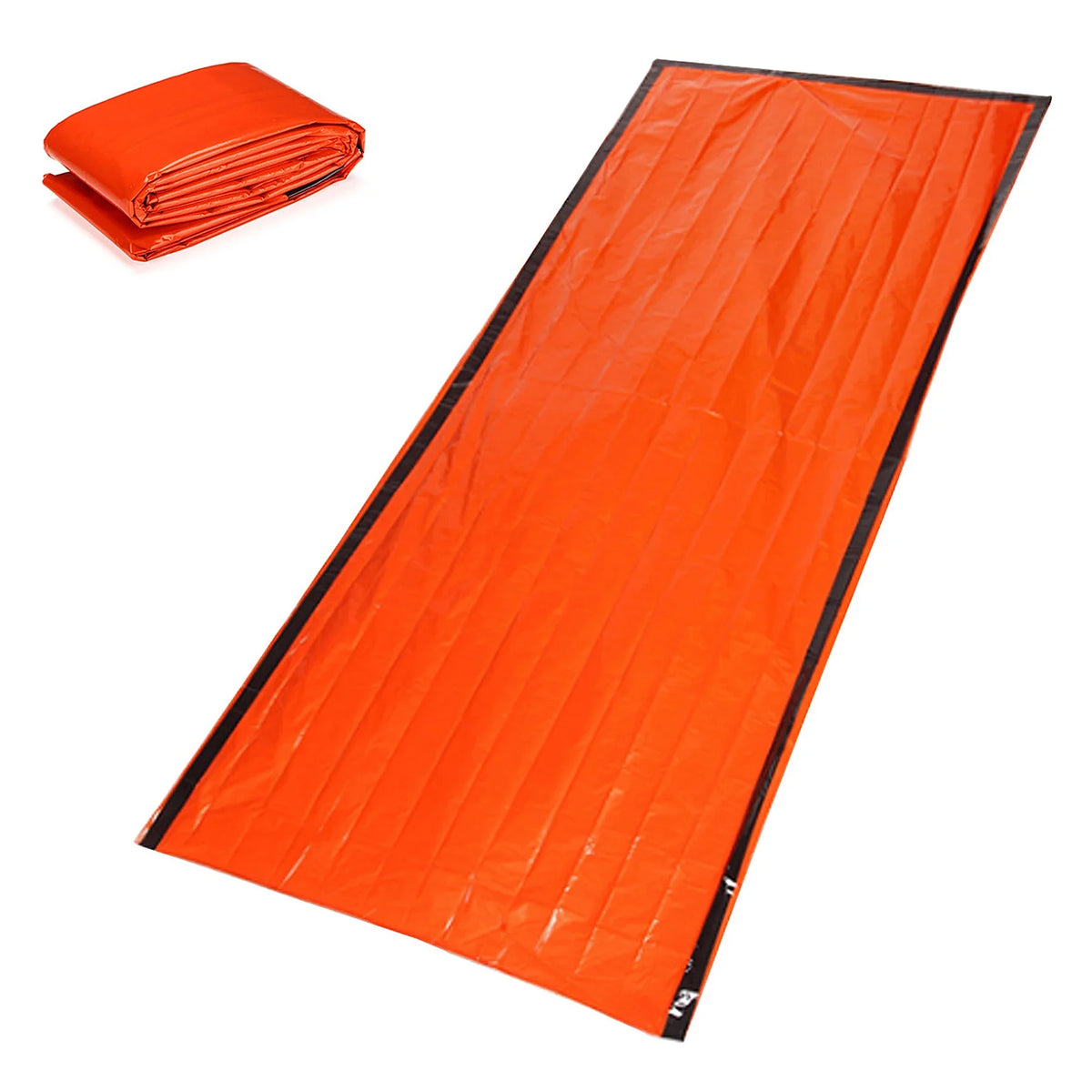 Thermal Poncho Sleeping Bag Tent Shelter Raincoat J833434
