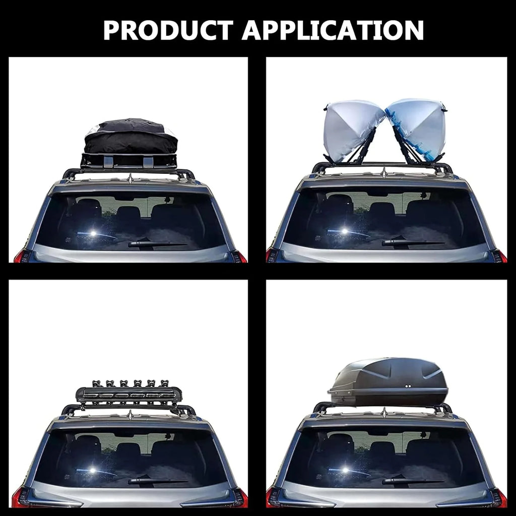 Black Lockable Roof Rack Crossbars V81289