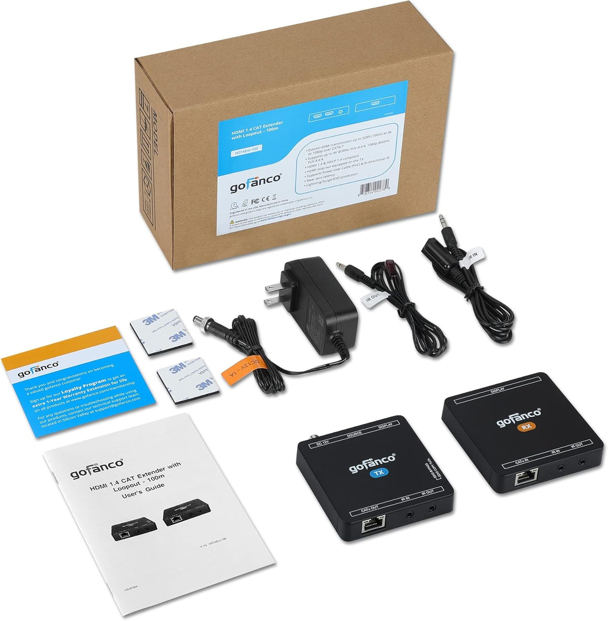 4K 30Hz HDMI CAT6 Extender, Pack of 2 G1762