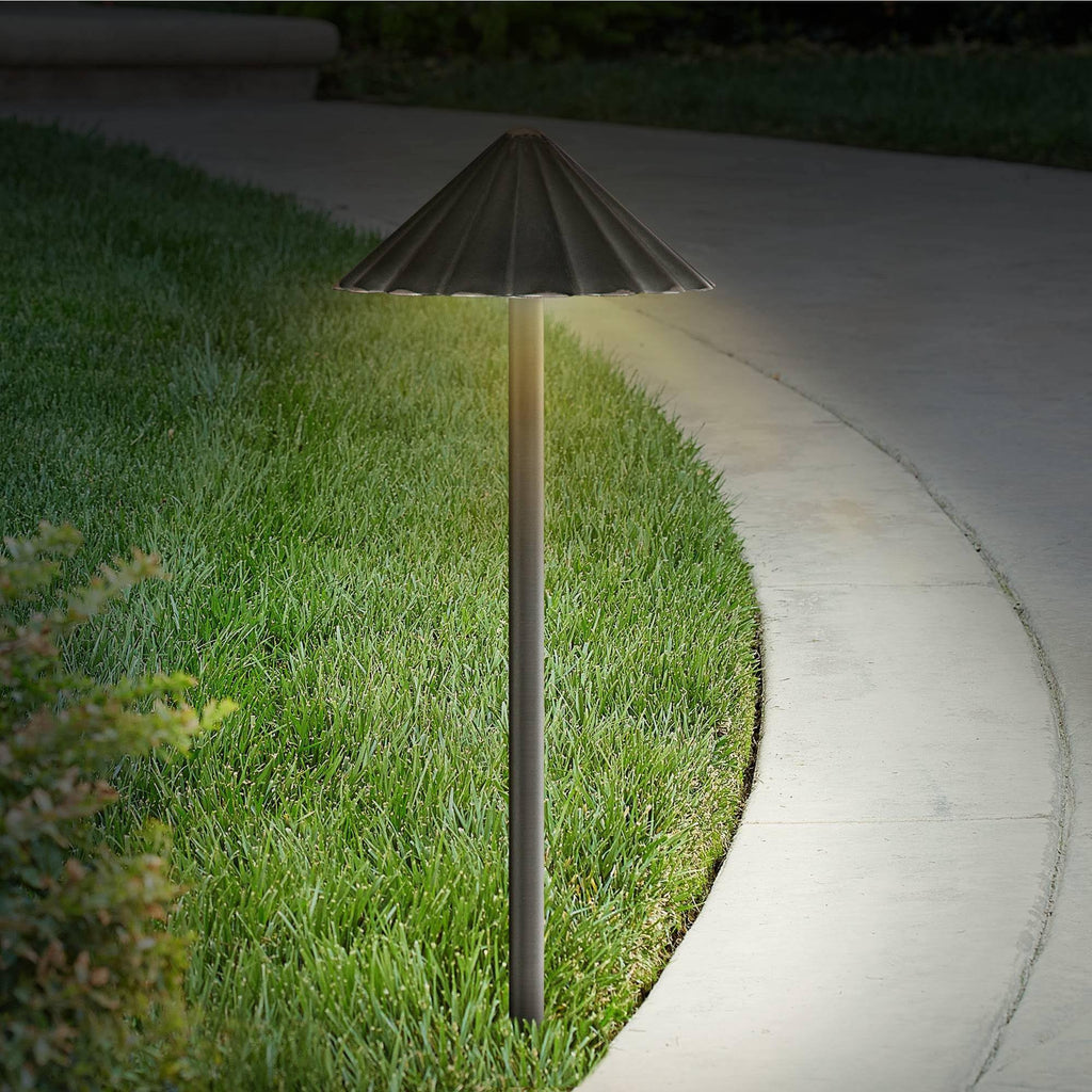 Bronze LED Scalloped Path Light Landscape Kit C837199