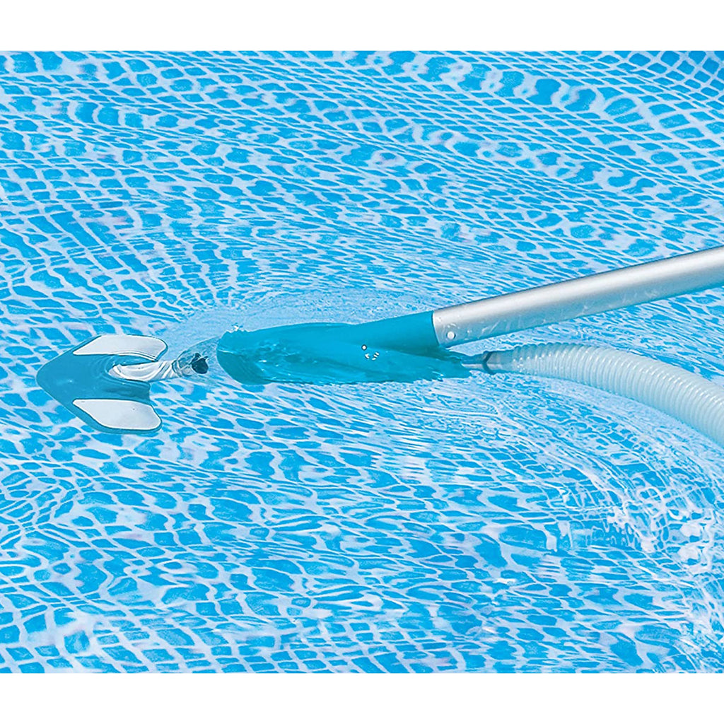 Deluxe Pool Cleaning Maintenance Kit with Vacuum, Skimmer Net, Telescoping Aluminum Shaft, Wall Brush Attachment S182