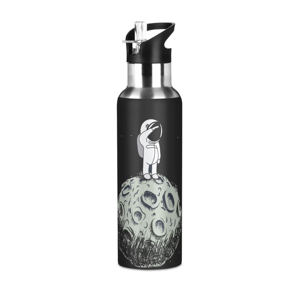 Stainless Steel Insulated Water Bottle with Straw Lid V44252