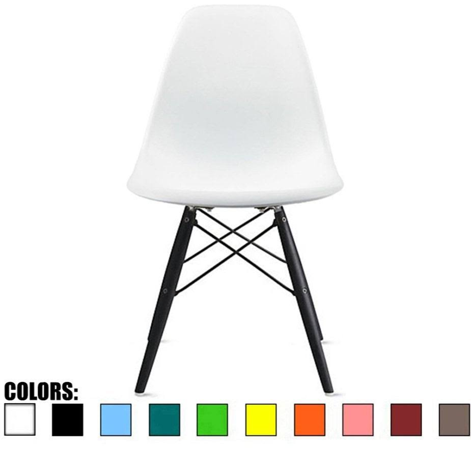 Grey Plastic Eiffel Dining Armless Chair Z30957
