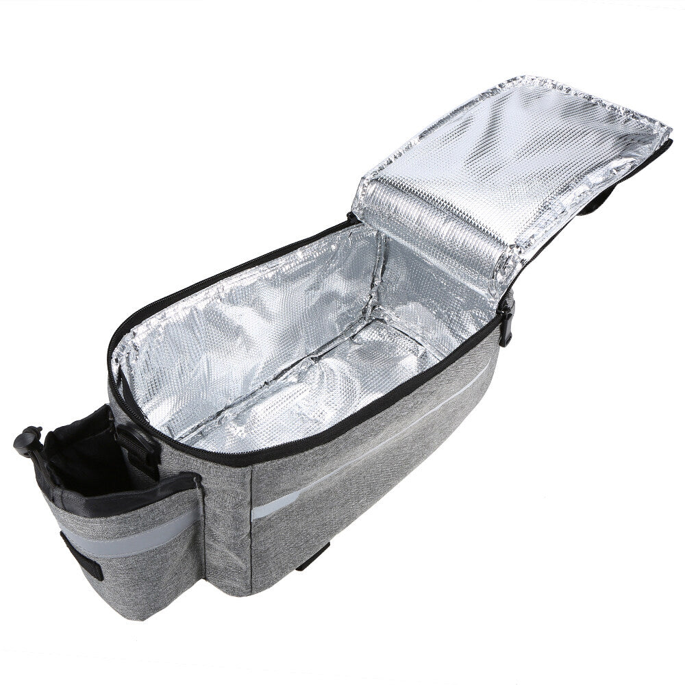 Insulated Trunk Cooler Bag Cycling Bicycle Rear Rack Storage Luggage Bag Reflective MTB Bike Pannier Bag Shoulder Bag I206