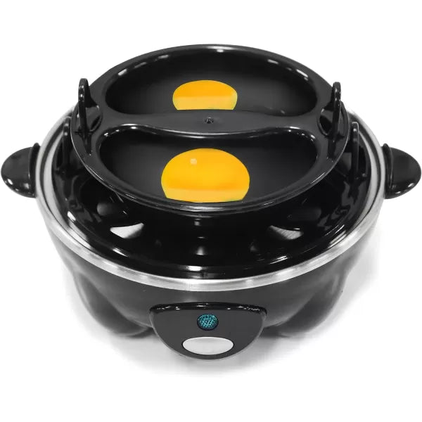 Black 7 Egg Capacity Electric Egg Cooker Y604168
