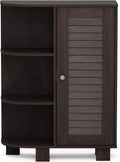 White Louver Door Storage Cabinet Pack of 2 P546