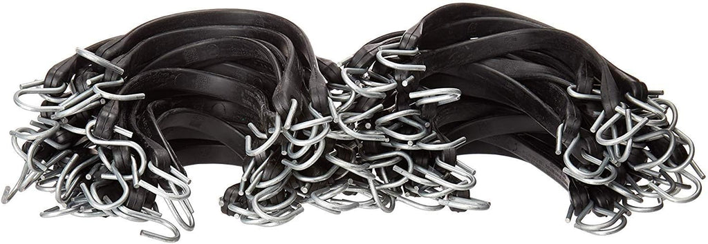 Pack of 25 41 inch Rubber Bungee Cords with Metal S Hooks D644
