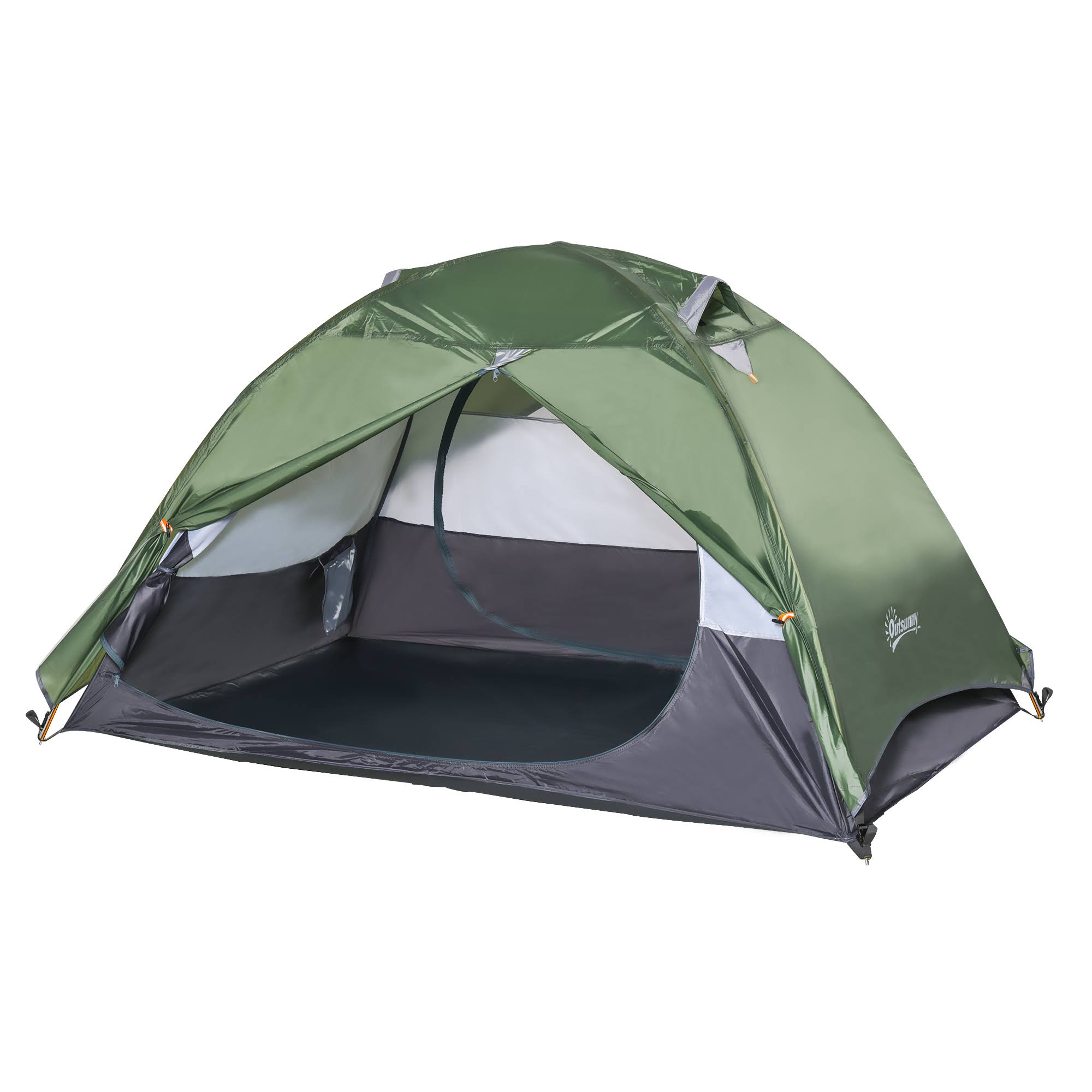2 Person Waterproof Double Layer Camping Tent W958417