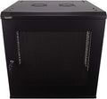 12U Wallmount Cabinet Enclosure 19-Inch Server Network Rack with Locking Perforated Door Black O800806