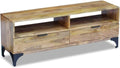 Solid Reclaimed Wood TV Cabinet with 2 Drawers O942