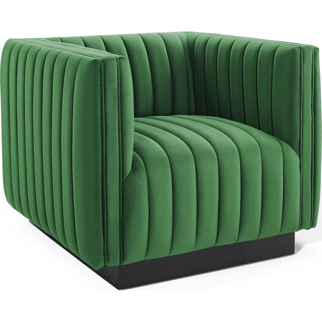 Emerald Performance Velvet Accent Armchair P67177