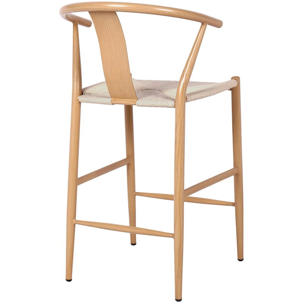 Beige Hand Woven Rope Stool R88151
