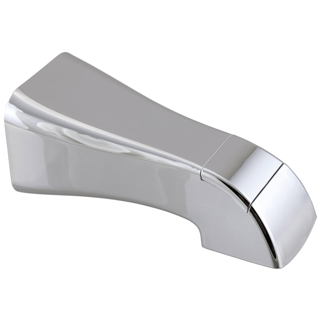 Brushed Nickel Tub Spout with Pull-Up Diverter F647