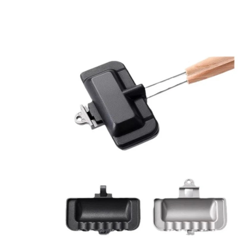 Non-Stick Dual-Sided Sandwich Waffle Maker Alloy Panini Grill I71395